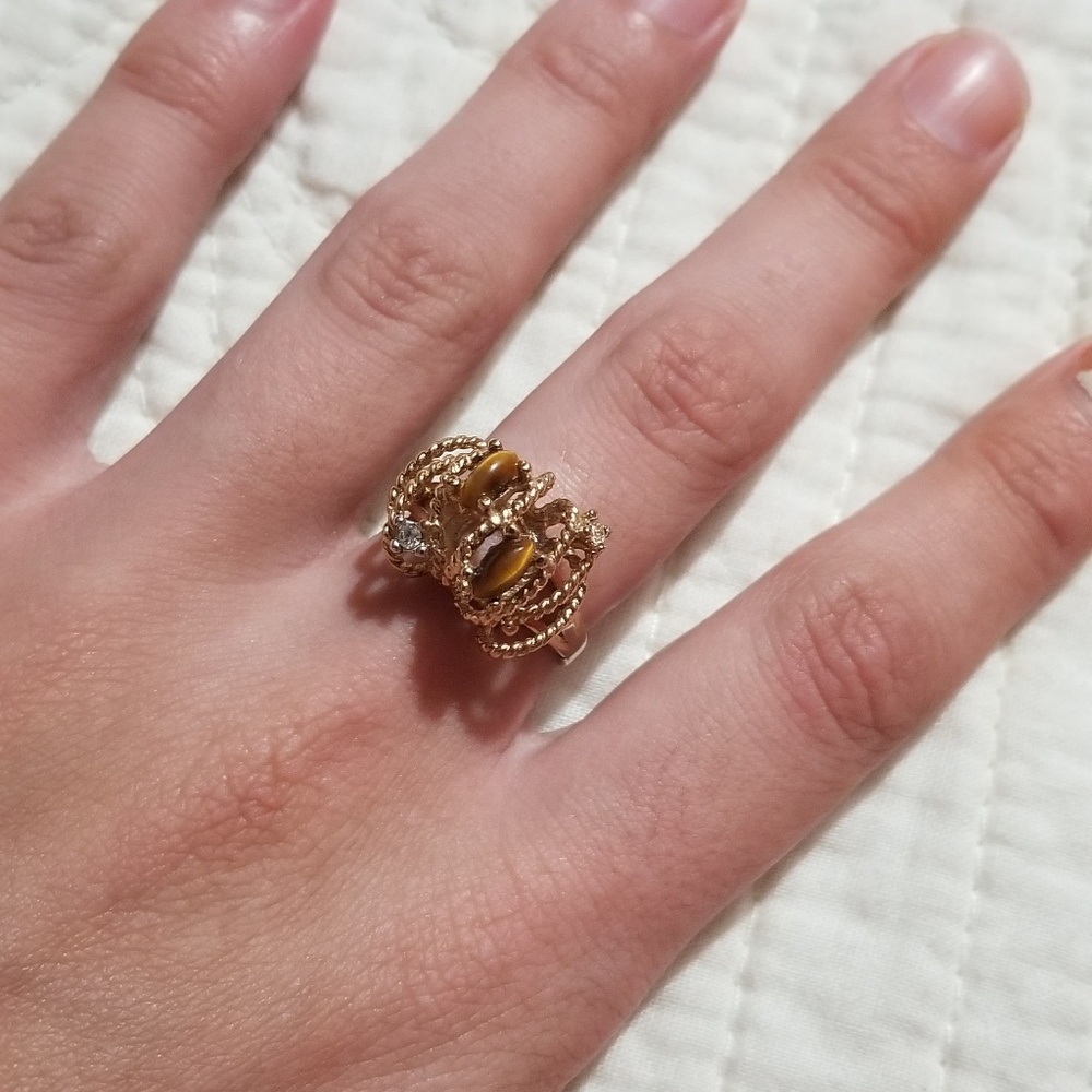 Vintage 14kt g.e Uncaclad ring